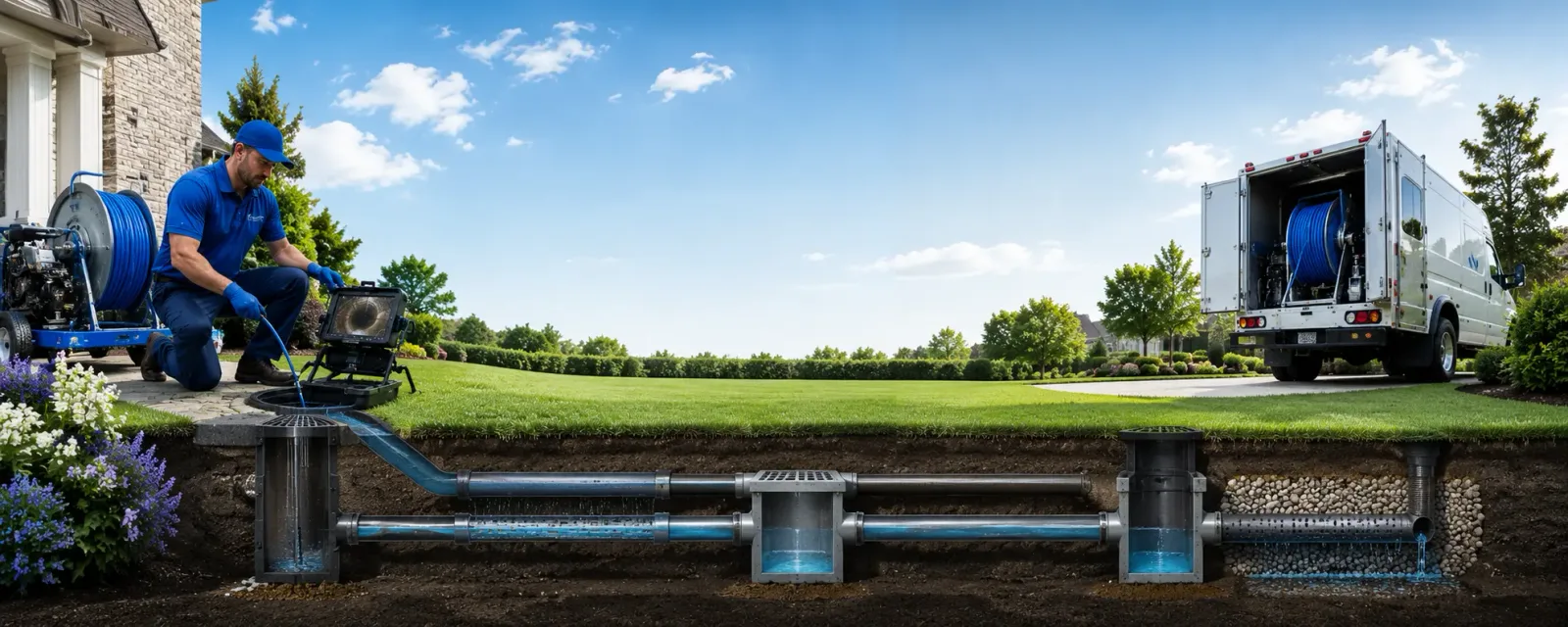 Outdoor drain cleaning information for New Canton, VA